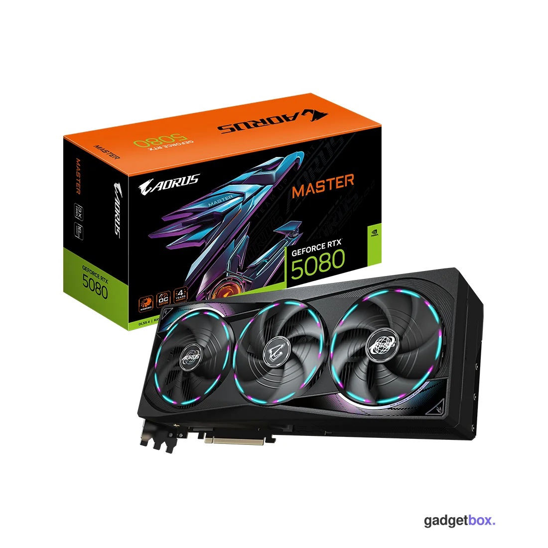 Видеокарта Gigabyte (GV-N5080AORUS M-16GD) RTX5080 AORUS MASTER 16G