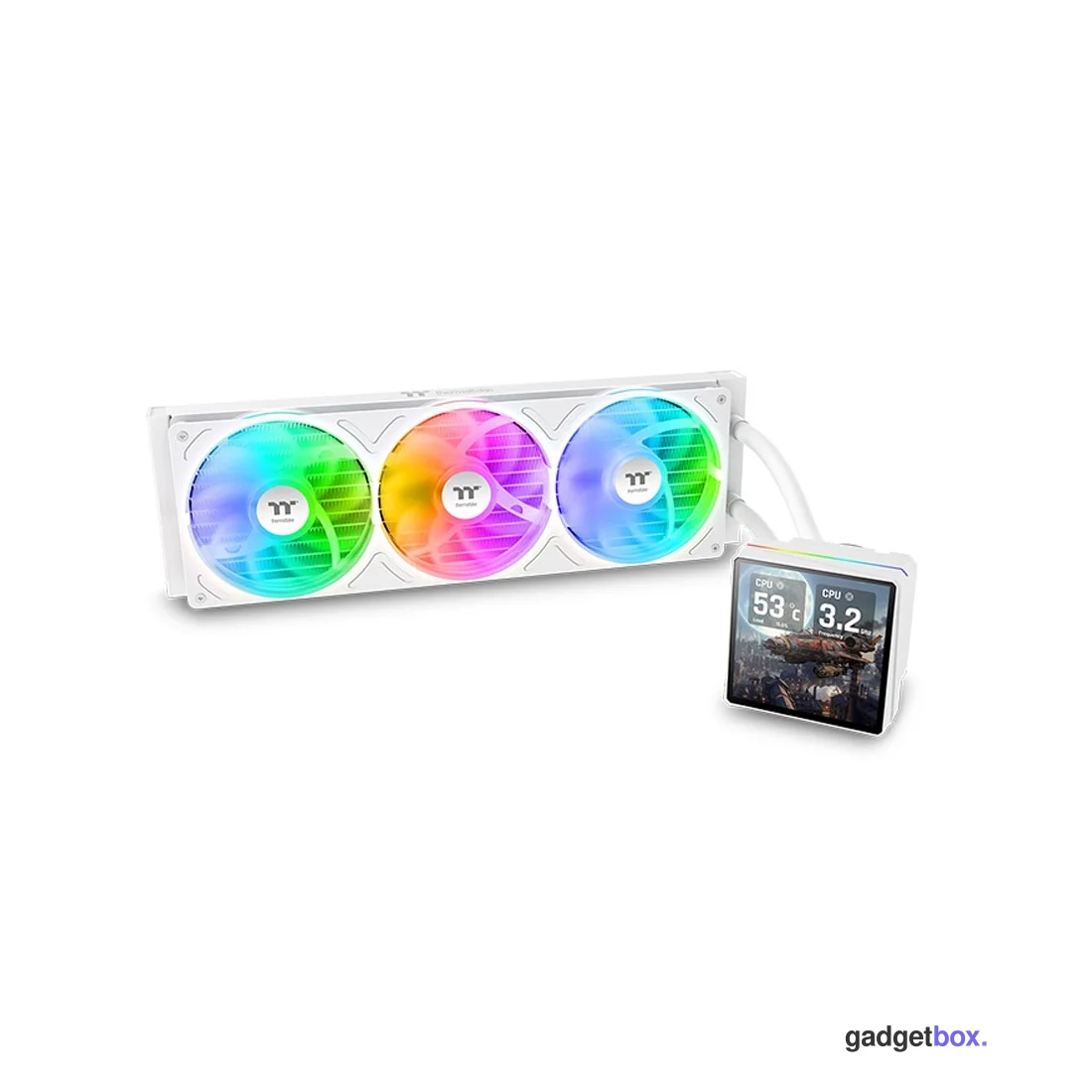 Кулер с водяным охлаждением Thermaltake TH360 V3 Ultra ARGB Sync Snow Edition