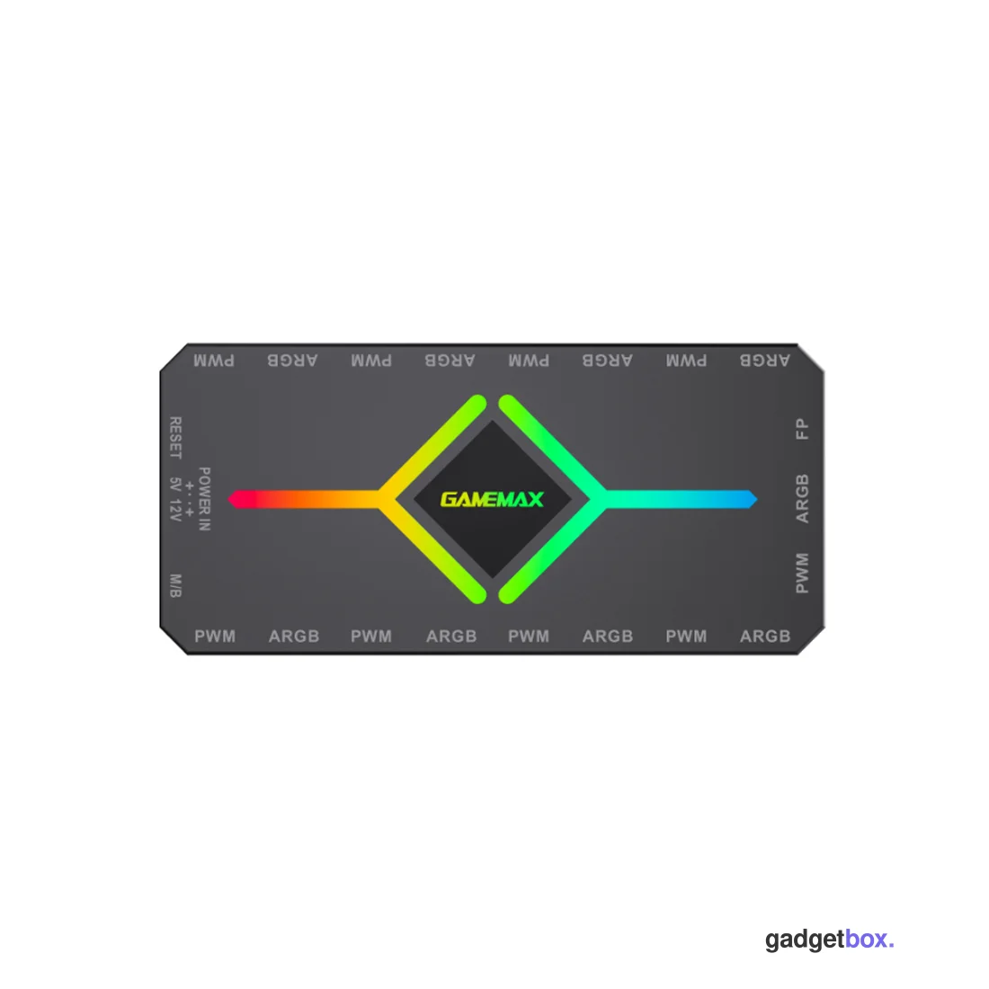 Контроллер подсветки Gamemax V4.0 ARGB+PWM HUB BK (12В)
