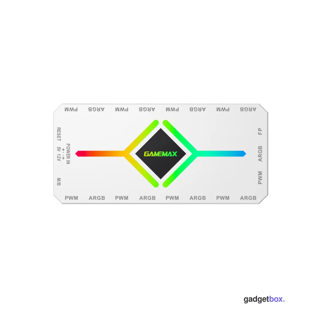 Контроллер подсветки Gamemax V4.0 ARGB+PWM HUB WH (12В)