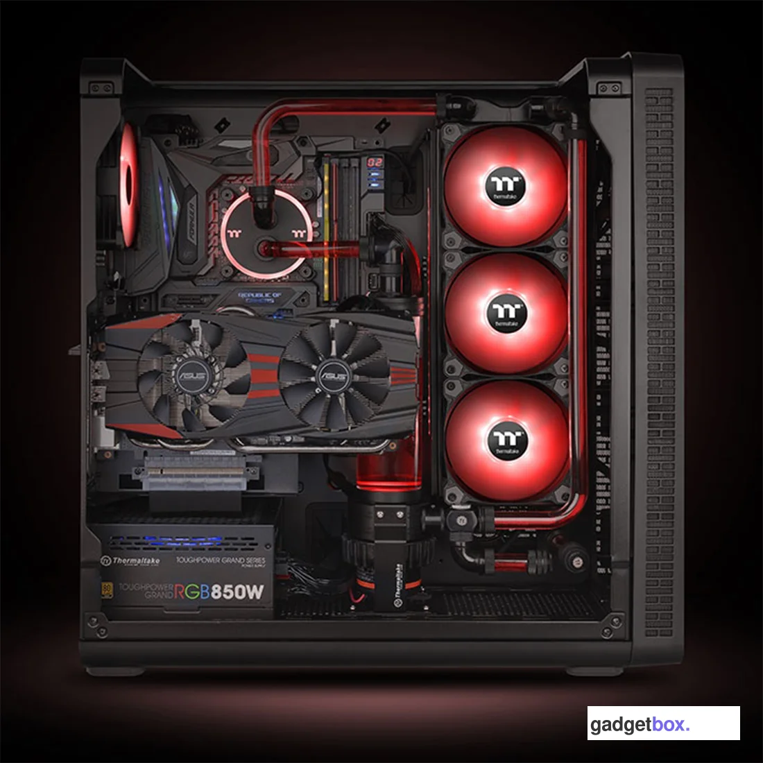 Кулер для компьютерного корпуса Thermaltake Pure A14 LED Red (Single Fan Pack)