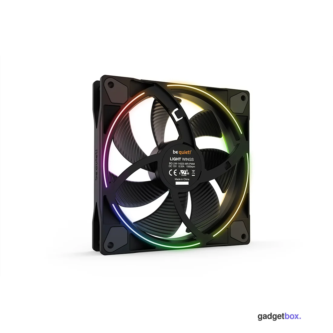 Вентилятор для компьютерного корпуса Bequiet! Light Wings 140mm PWM ARGB