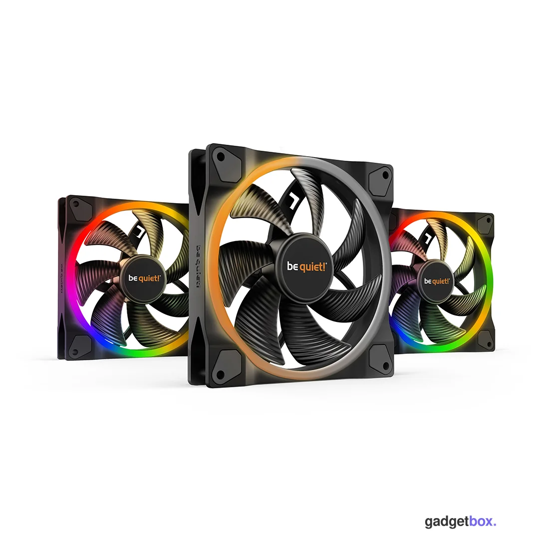 Вентилятор для компьютерного корпуса Bequiet! Light Wings 140mm PWM ARGB Triple Pack