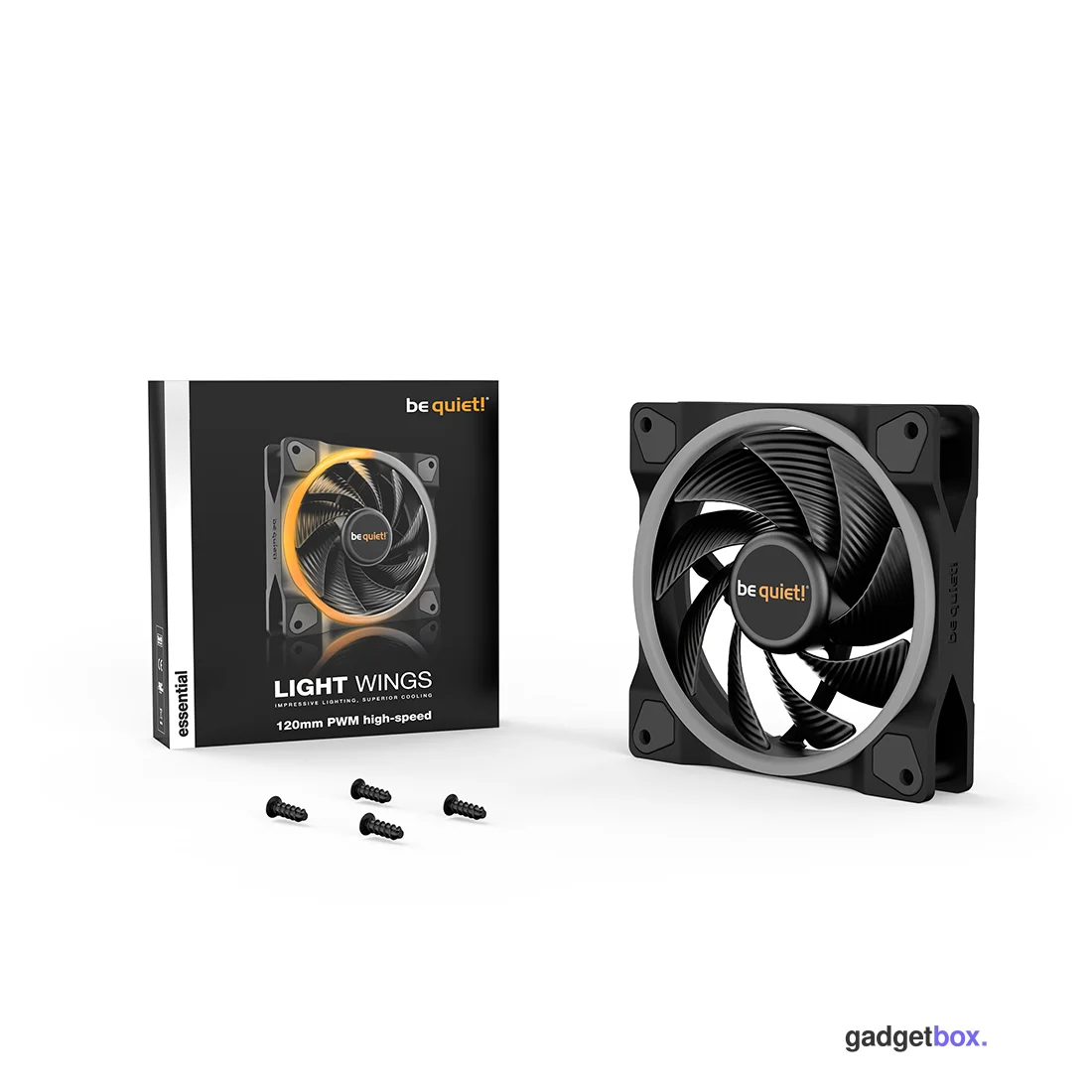 Вентилятор для компьютерного корпуса Bequiet! Light Wings 120mm PWM high-speed ARGB