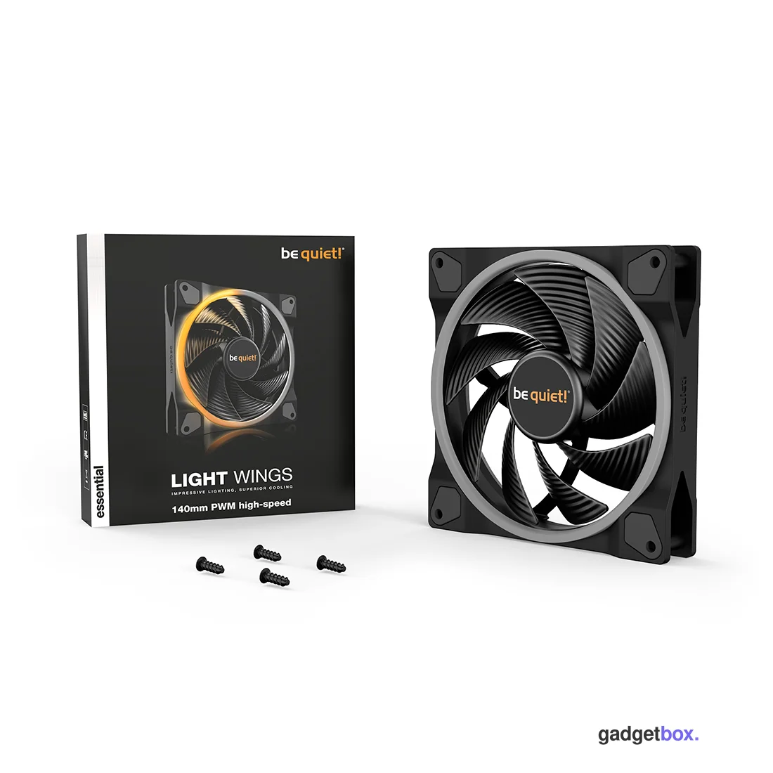 Вентилятор для компьютерного корпуса Bequiet! Light Wings 140mm PWM high-speed ARGB