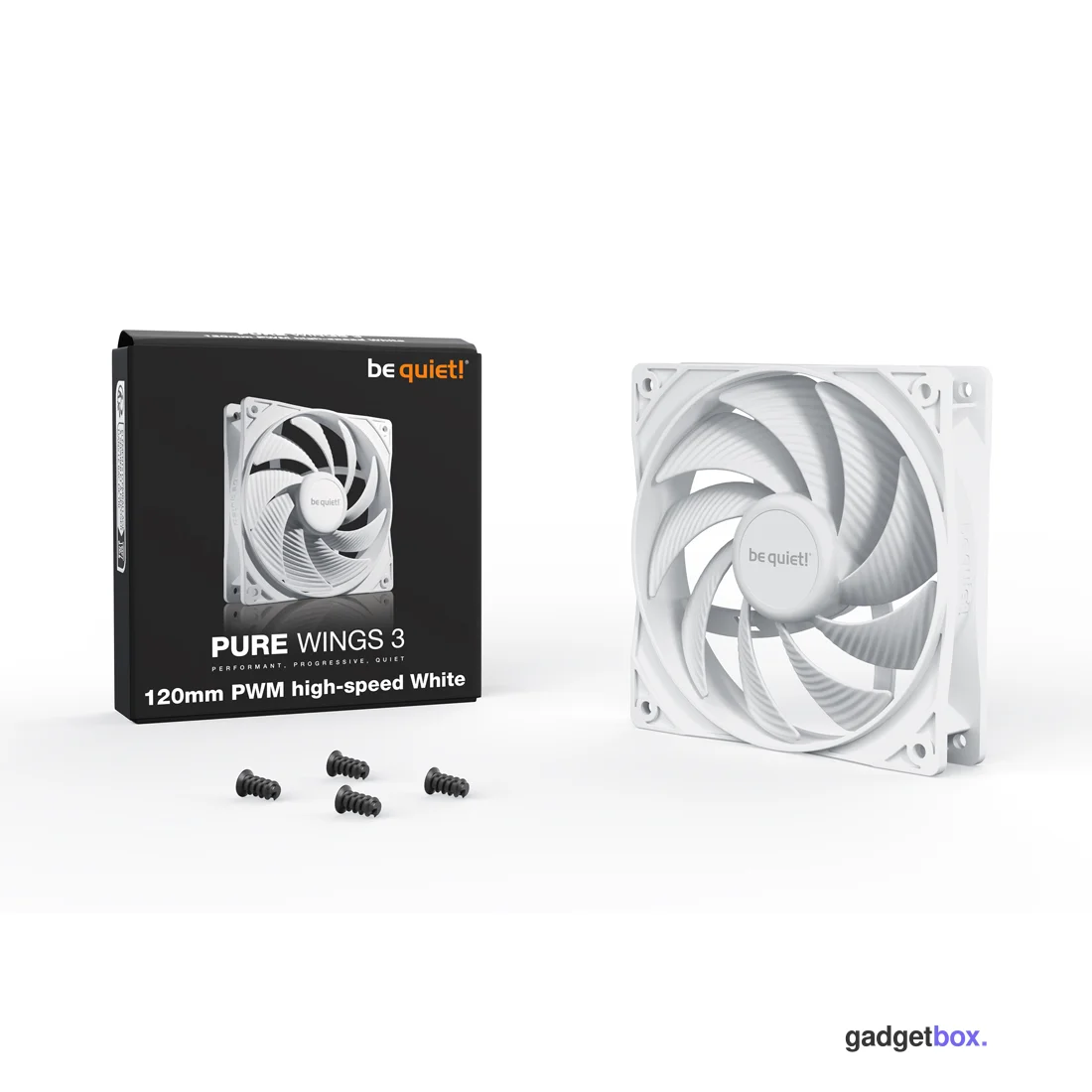 Вентилятор для компьютерного корпуса Bequiet! Pure Wings 3 120mm PWM high-speed White