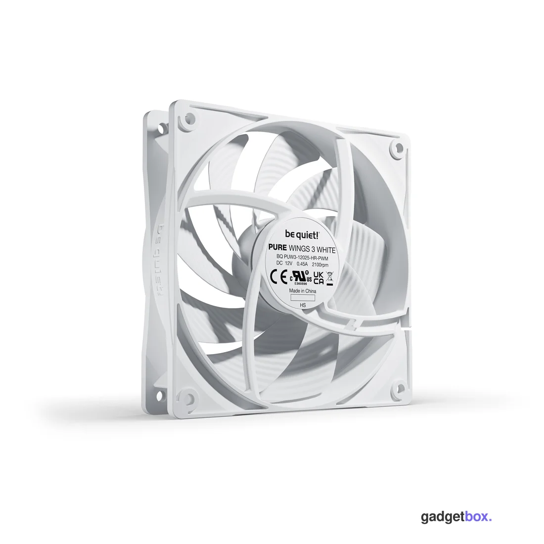 Вентилятор для компьютерного корпуса Bequiet! Pure Wings 3 120mm PWM high-speed White