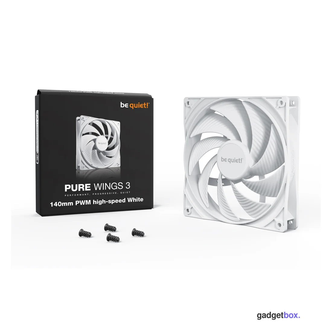 Вентилятор для компьютерного корпуса Bequiet! Pure Wings 3 140mm PWM high-speed White