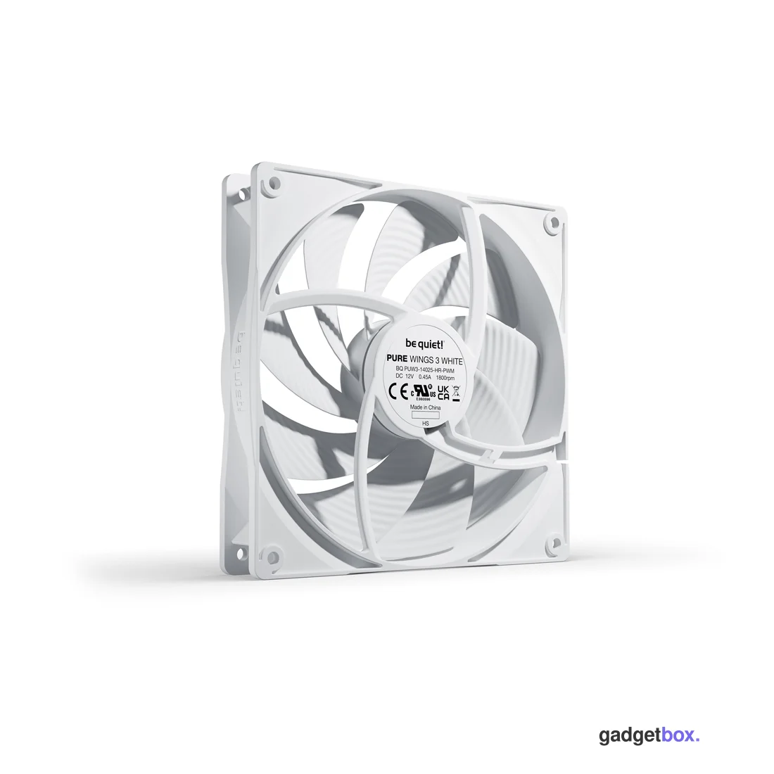 Вентилятор для компьютерного корпуса Bequiet! Pure Wings 3 140mm PWM high-speed White