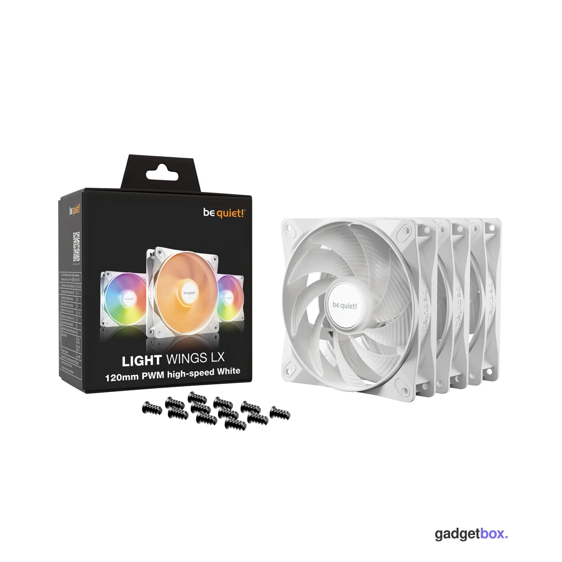 Вентилятор для компьютерного корпуса Bequiet! Light Wings LX 120mm PWM high-speed Triple pack White