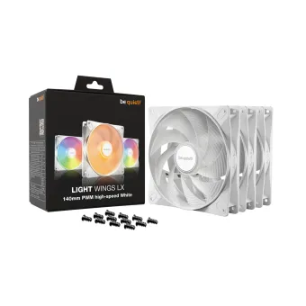 Вентилятор для компьютерного корпуса Bequiet! Light Wings LX 140mm PWM high-speed White Triple pack