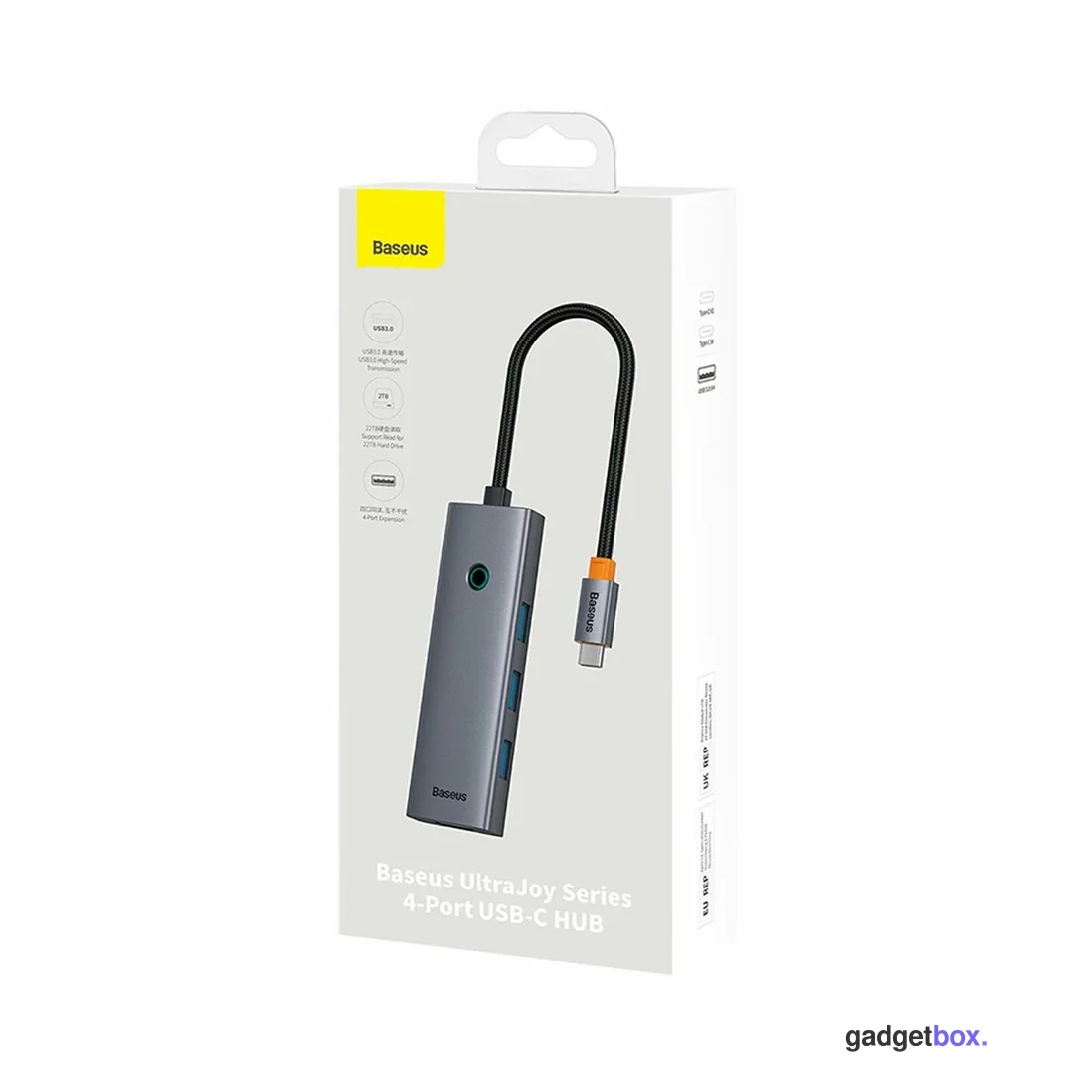 Концентратор Baseus UltraJoy Series 4-Port Space Grey (B0005280B811-12)