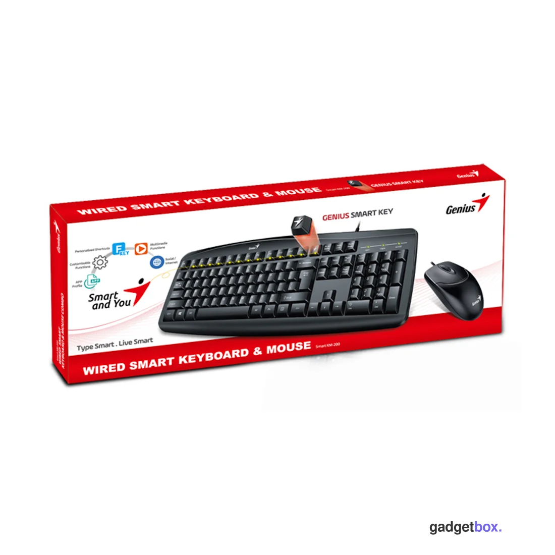 Комплект Клавиатура + Мышь Genius Smart KM-200