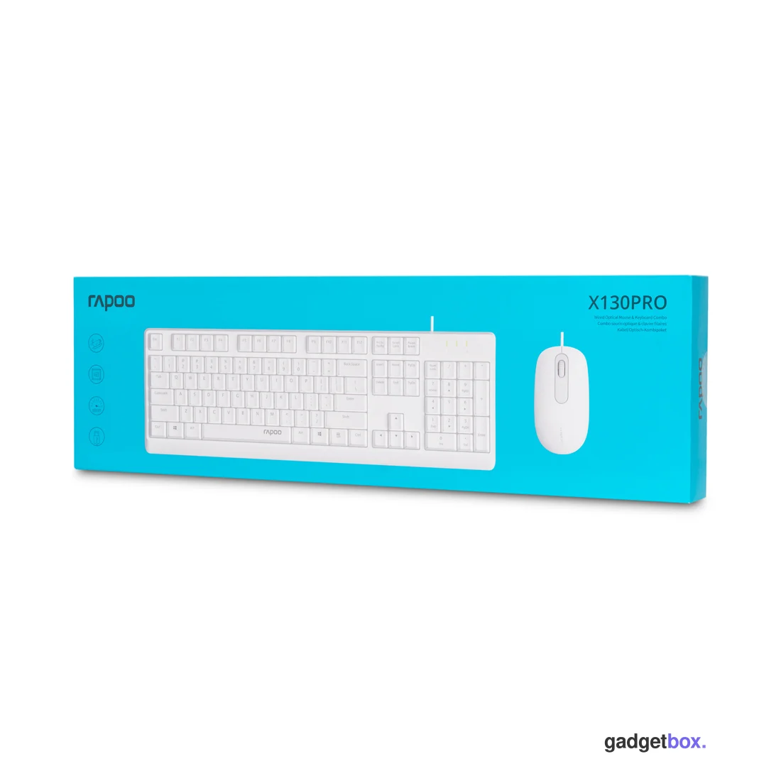 Комплект Клавиатура + Мышь Rapoo X130PRO White