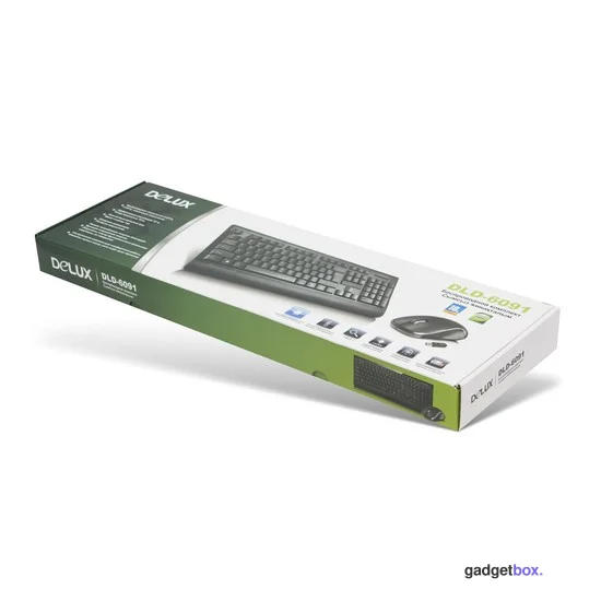 Комплект Клавиатура + Мышь Delux DLD-6091OGB