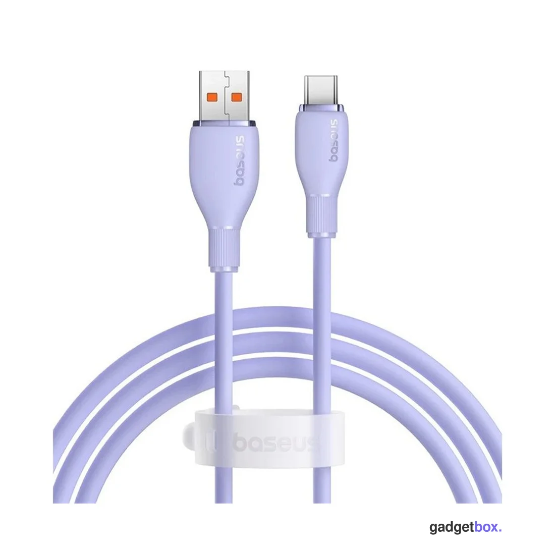 Интерфейсный кабель Baseus Pudding Series USB to Type-C 100W 1.2m Purple (P10355703511-B1)