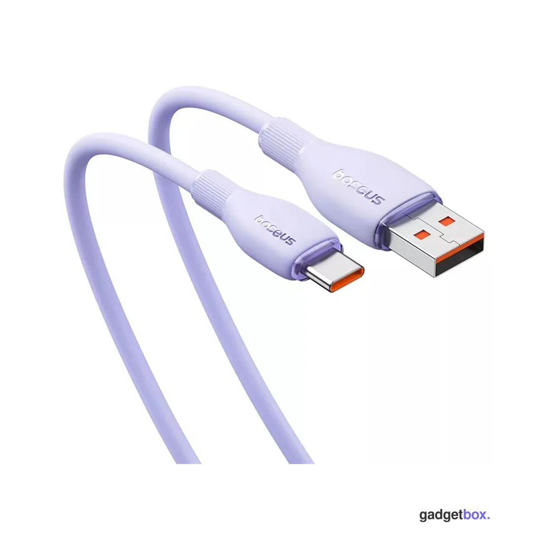 Интерфейсный кабель Baseus Pudding Series USB to Type-C 100W 1.2m Purple (P10355703511-B1)