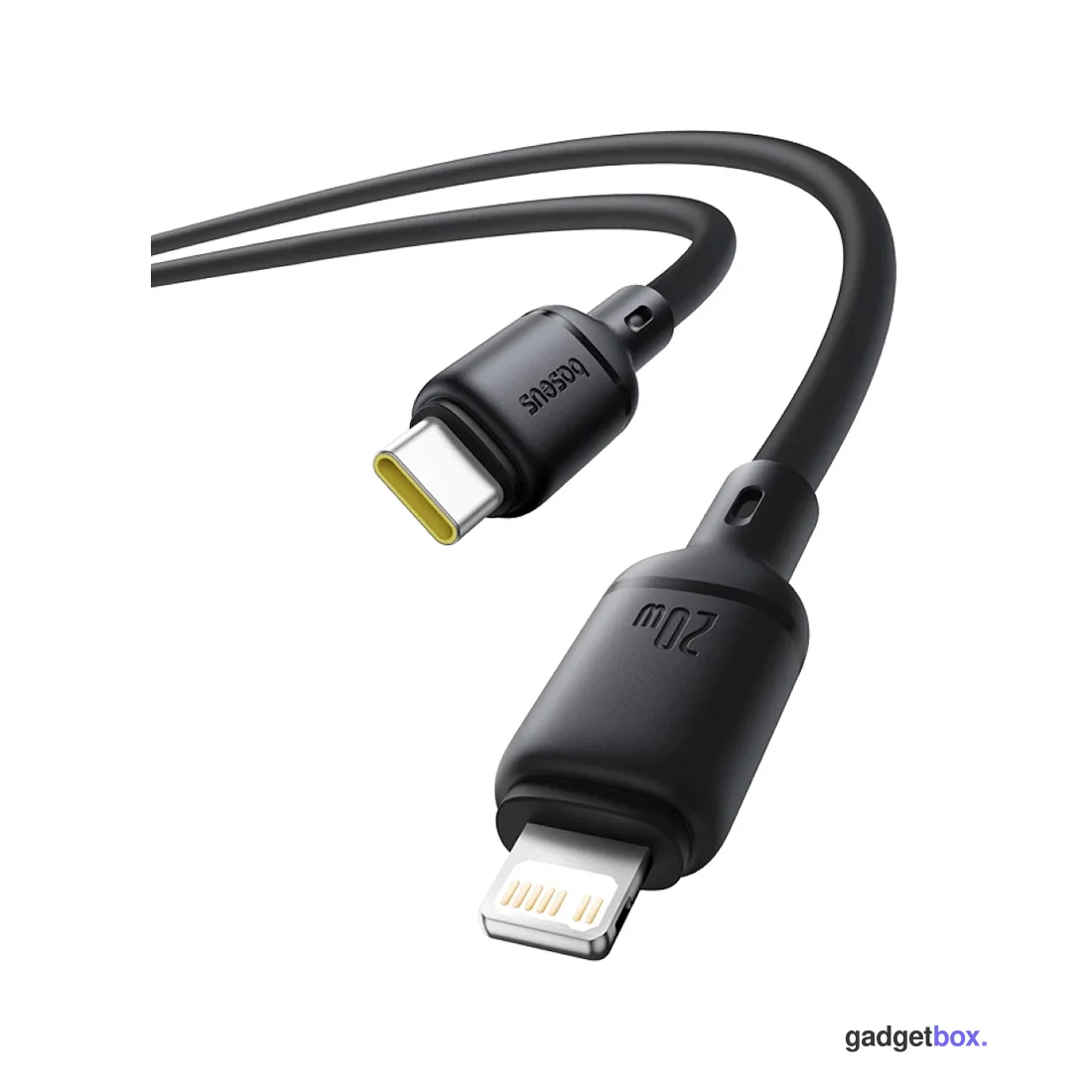 Интерфейсный кабель Baseus Silky Type-C to iP 20W 1m Cluster Black (P10377700113-00)