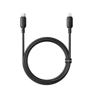 Интерфейсный кабель Baseus Silky Type-C to iP 20W 1m Cluster Black (P10377700113-00)