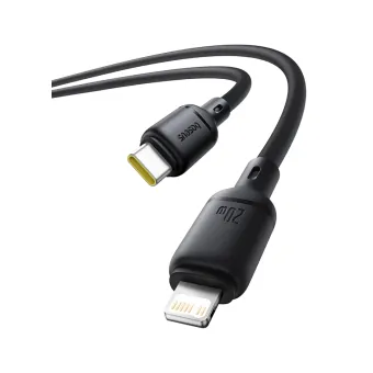 Интерфейсный кабель Baseus Silky Type-C to iP 20W 1m Cluster Black (P10377700113-00)