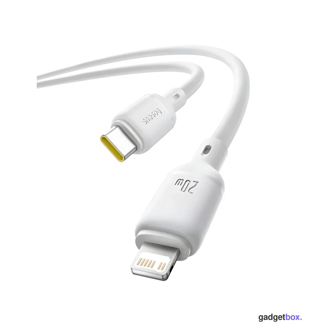 Интерфейсный кабель Baseus Silky Type-C to iP 20W 2m White (P10377700213-01)