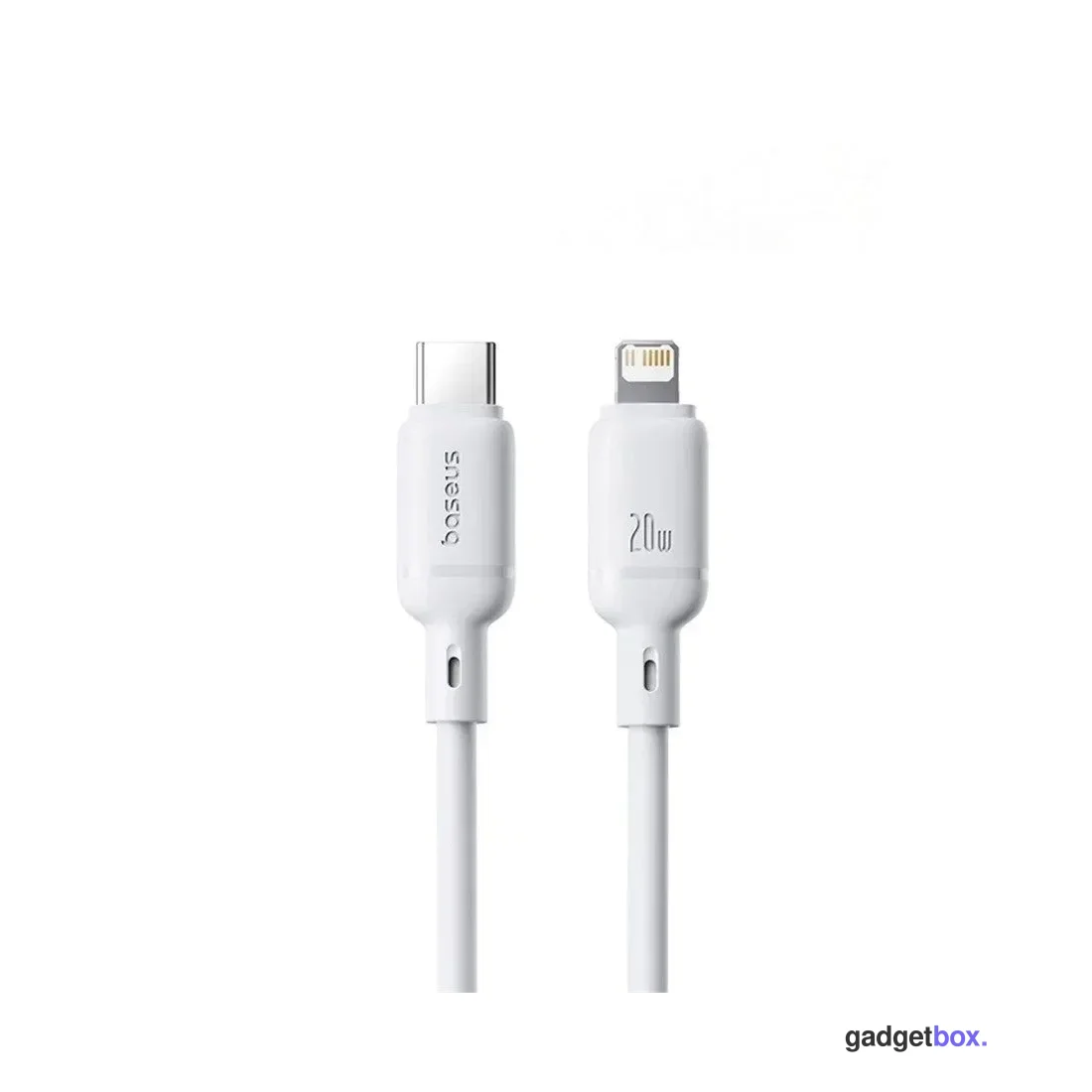 Интерфейсный кабель Baseus Silky Type-C to iP 20W 2m White (P10377700213-01)