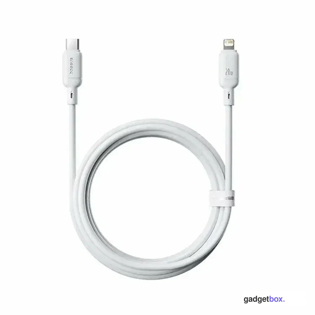 Интерфейсный кабель Baseus Silky Type-C to iP 20W 2m White (P10377700213-01)