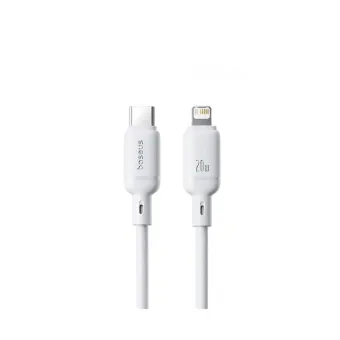 Интерфейсный кабель Baseus Silky Type-C to iP 20W 2m White (P10377700213-01)
