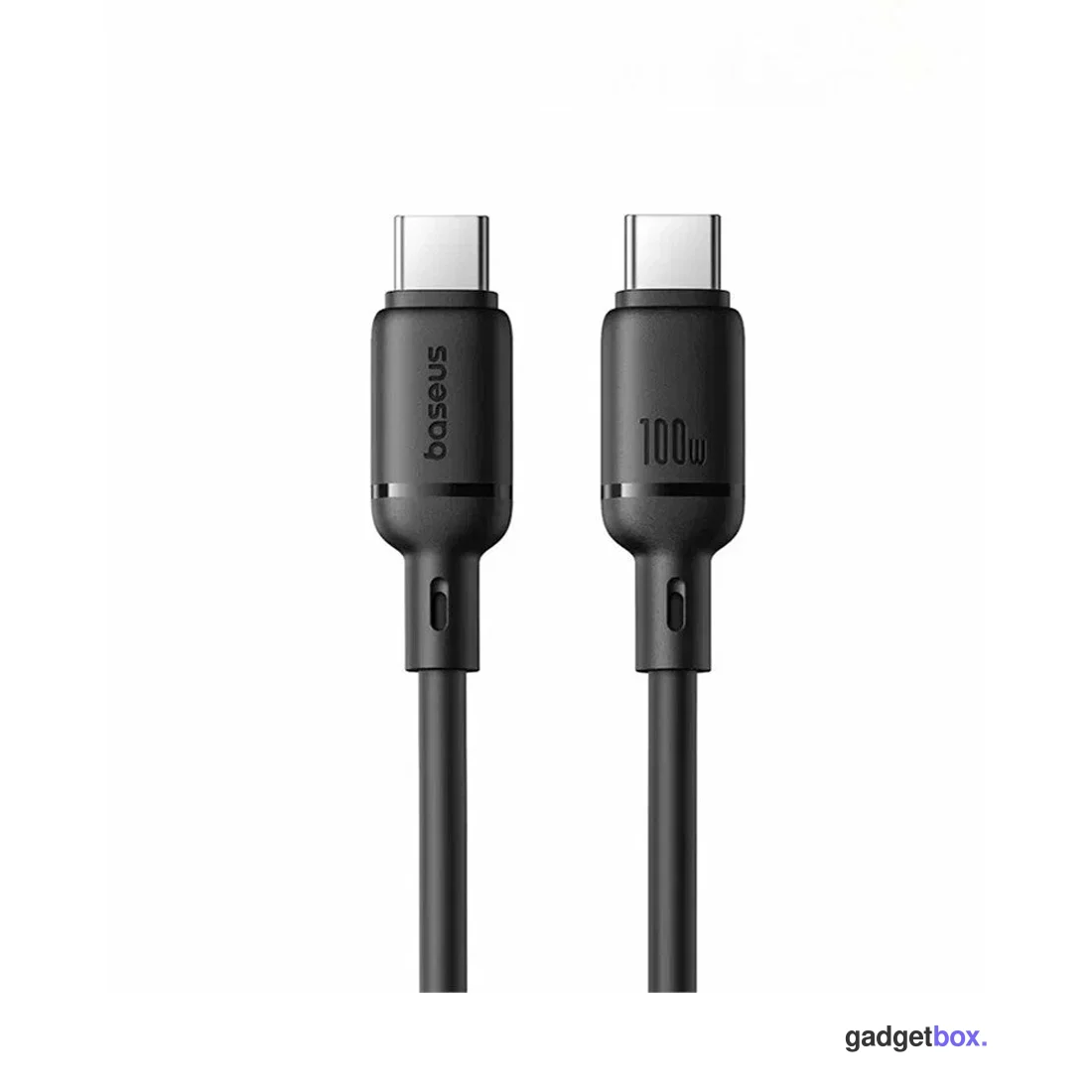 Интерфейсный кабель Baseus Silky Type-C to Type-C 100W 1m Black (P10377704113-00)