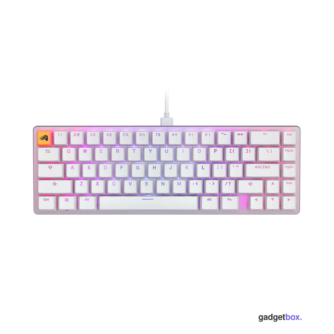 Клавиатура Glorious GMMK2 Compact White (GLO-GMMK2-65-FOX-W)