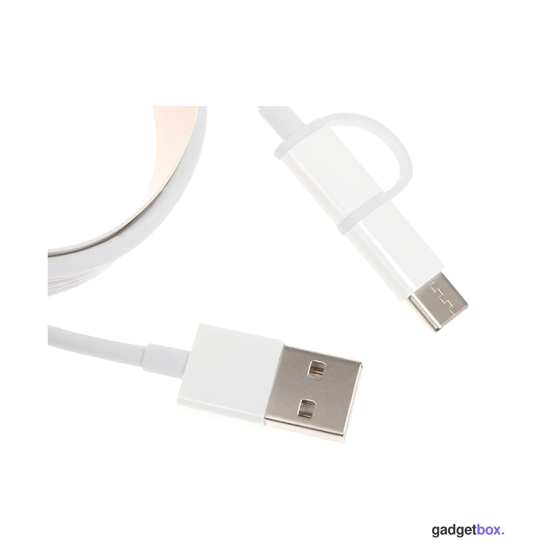 Интерфейсный кабель Xiaomi 30cm MICRO USB and Type-C Белый