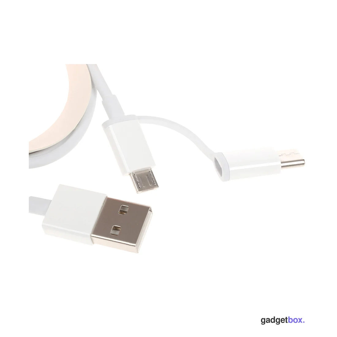 Интерфейсный кабель Xiaomi 30cm MICRO USB and Type-C Белый