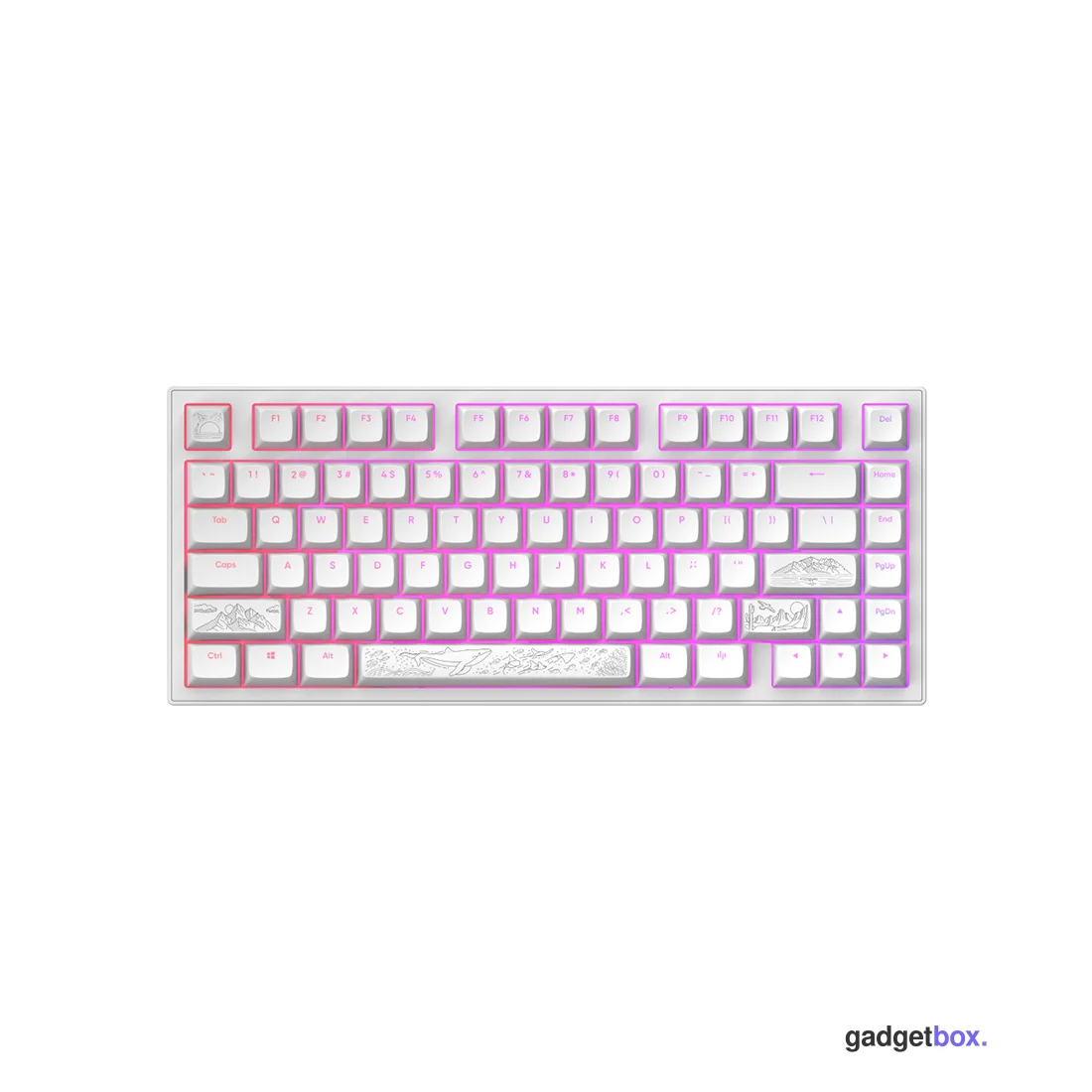 Клавиатура Dark Project ALU81A Terra Nostra White