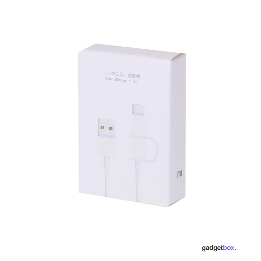 Интерфейсный кабель Xiaomi 100cm MICRO USB and Type-C Белый