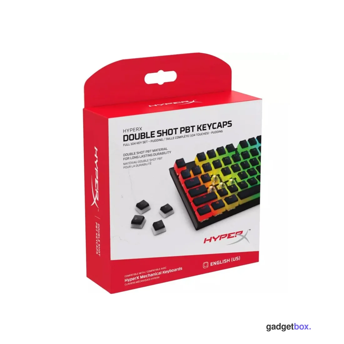 Набор кнопок на клавиатуру HyperX Pudding Keycaps Full Key Set (Black) 4P5P4AX#ACB