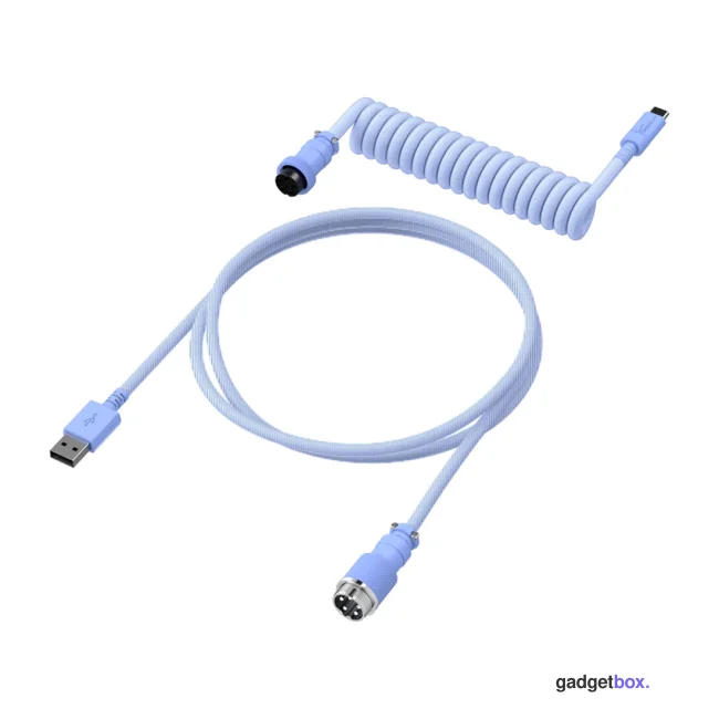 Провод для механической клавиатуры HyperX USB-C Coiled Cable Light Purple 6J682AA
