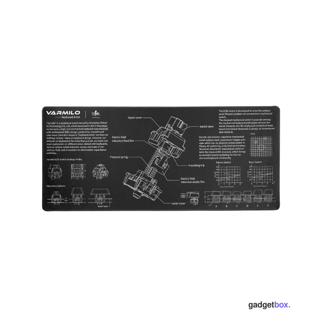 Коврик для компьютерной мыши Varmilo EC Switch XL ZDB005-01