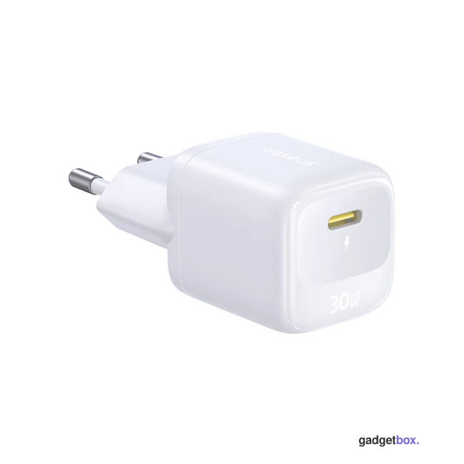 Адаптер питания Baseus FN22 1C 30W EU Moon White (E0123101)