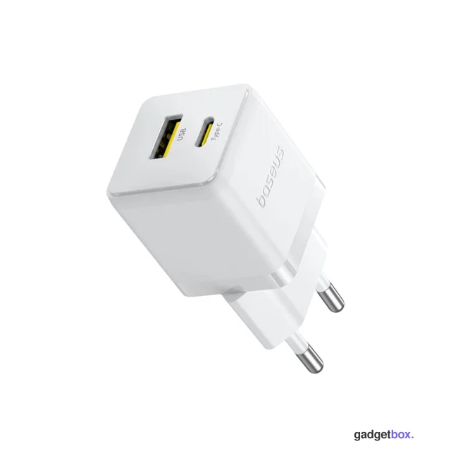 Адаптер питания Baseus Palm C+U 30W White (P1011160A213-00)