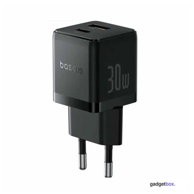 Адаптер питания Baseus Palm C+U 30W EU Cluster Black (P1011160A113-00)