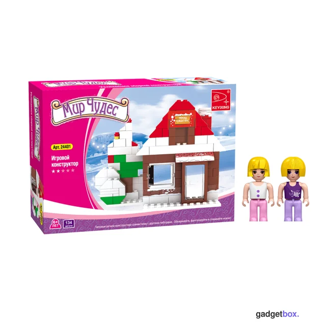 Игровой конструктор Keyixing 24401 МИР ЧУДЕС (134 детали в наборе)