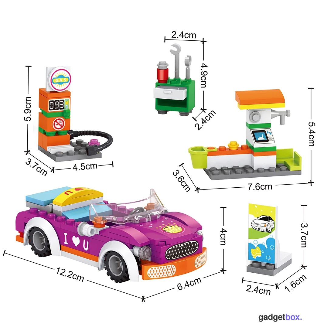 Игровой конструктор Keyixing 24422 МИР ЧУДЕС (190 деталей в наборе)