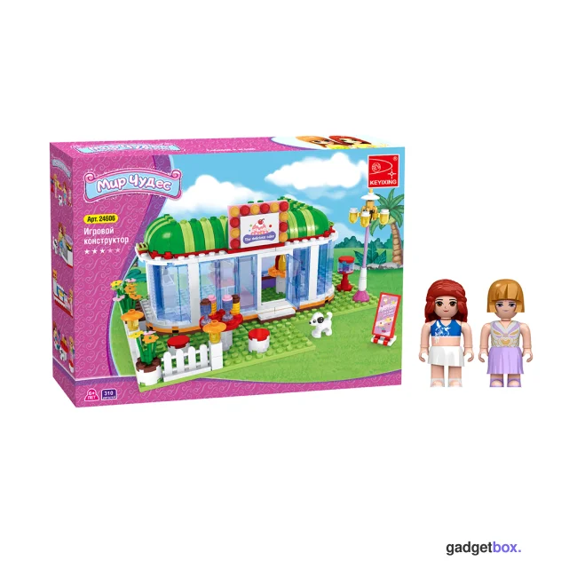 Игровой конструктор Keyixing 24606 МИР ЧУДЕС (310 деталей в наборе)