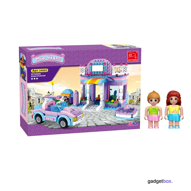 Игровой конструктор Keyixing 24605 МИР ЧУДЕС (380 деталей в наборе)