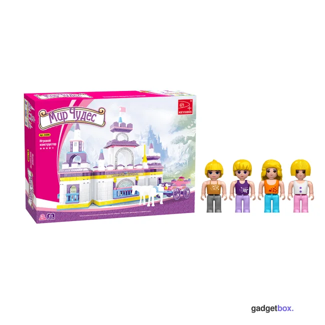 Игровой конструктор Keyixing 24806 МИР ЧУДЕС (614 деталей в наборе)