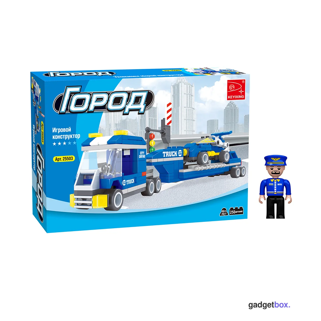 Игровой конструктор Keyixing 25503 ГОРОД (250 деталей в наборе)