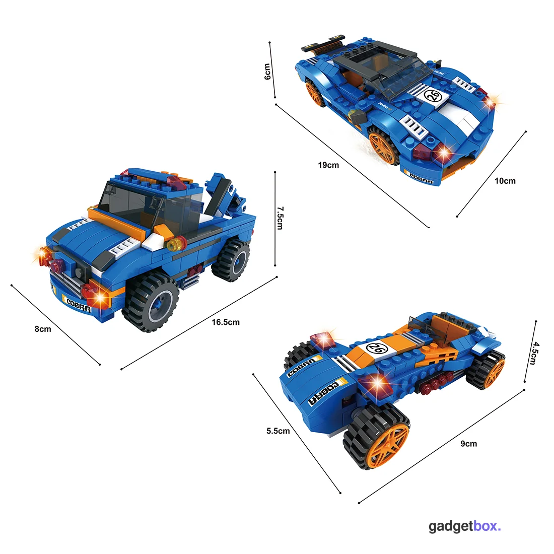 Игровой конструктор Keyixing 25621 ГОНКА (317 деталей в наборе)