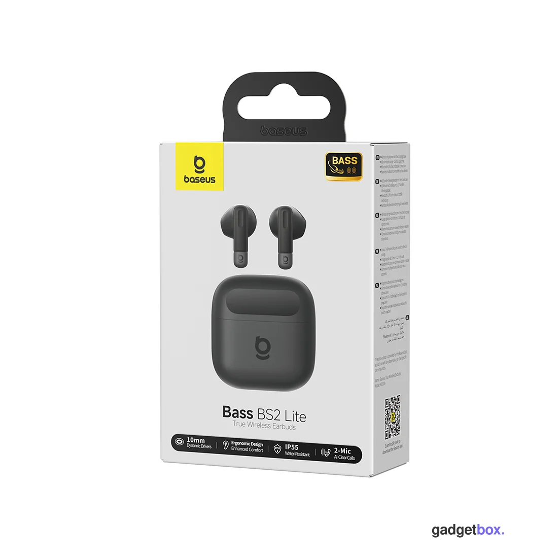 Наушники Baseus Bass BS2 Lite Earbuds Cosmic Black (A0010A02)
