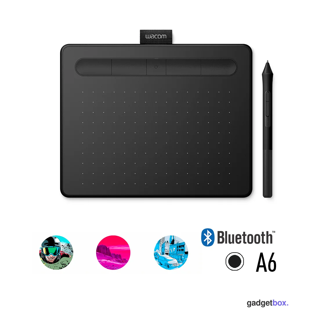 Графический планшет Wacom Intuos Small Bluetooth (CTL-4100WLK-N) Чёрный