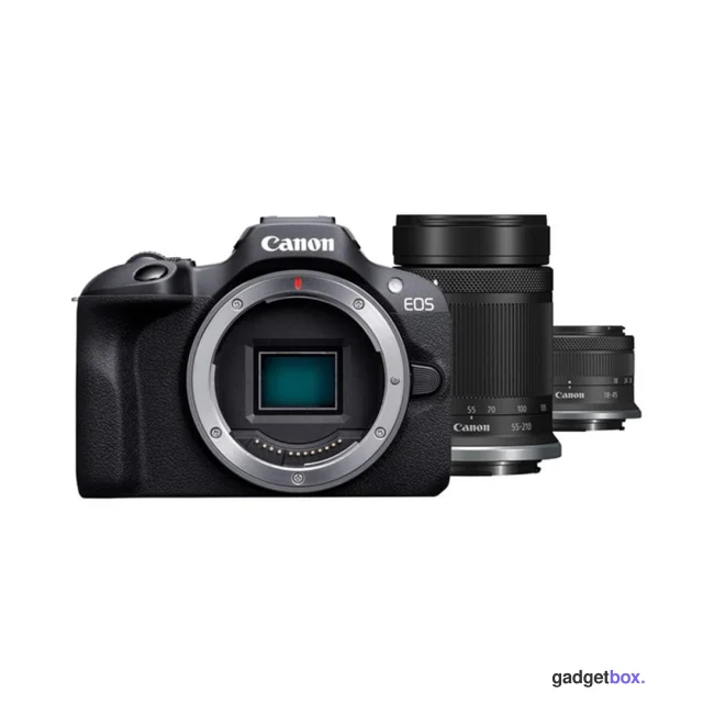 Цифровой фотоаппарат CANON EOS R100 + RF-S 18-45 mm IS STM + RF-S 55-210 mm IS STM